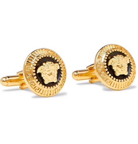 cufflinks for shirts versace|Versace cufflinks for men.